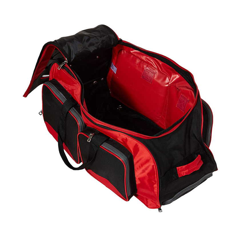 Collapsible Durable Duffle Bag with Wheels Outdoor Trolley Bag Lightweight Roller Bag