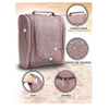 Hanging Travel Toiletry Bag for Women Hygiene Bag Bathroom and Shower Organizer Kit