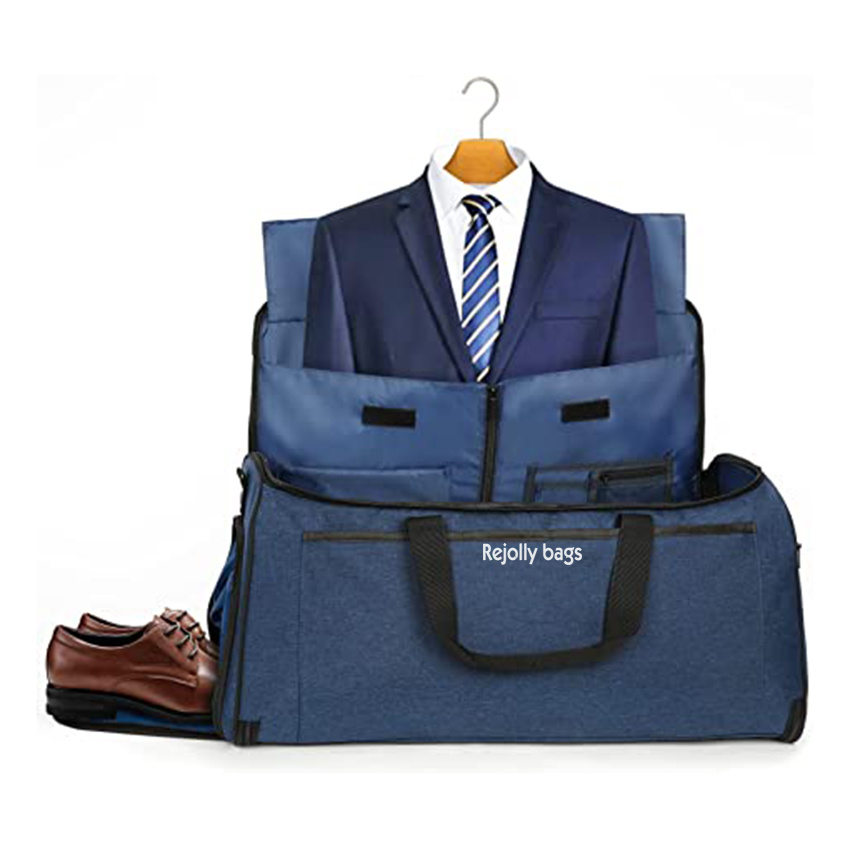 Waterproof Carry on Hanging Garment Duffle Bag for Convertible with Shoes Compartment 2-in-1 Suit Carrier for Travel