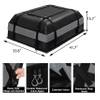 Car Roof Bag Rooftop Cargo Carrier Waterproof Car Top Luggage Storage Bag with Anti-Slip Mat