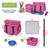 Portable Dog Travel Bag with Multi-Function Pockets Pet Food Storage
