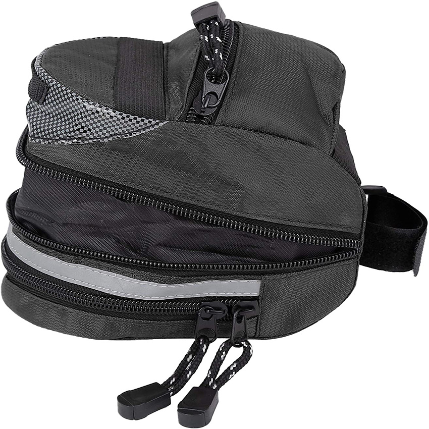 Cycling Under Seat Bag Tool Pouch Pack Storage Bag Black Bike Saddlebag