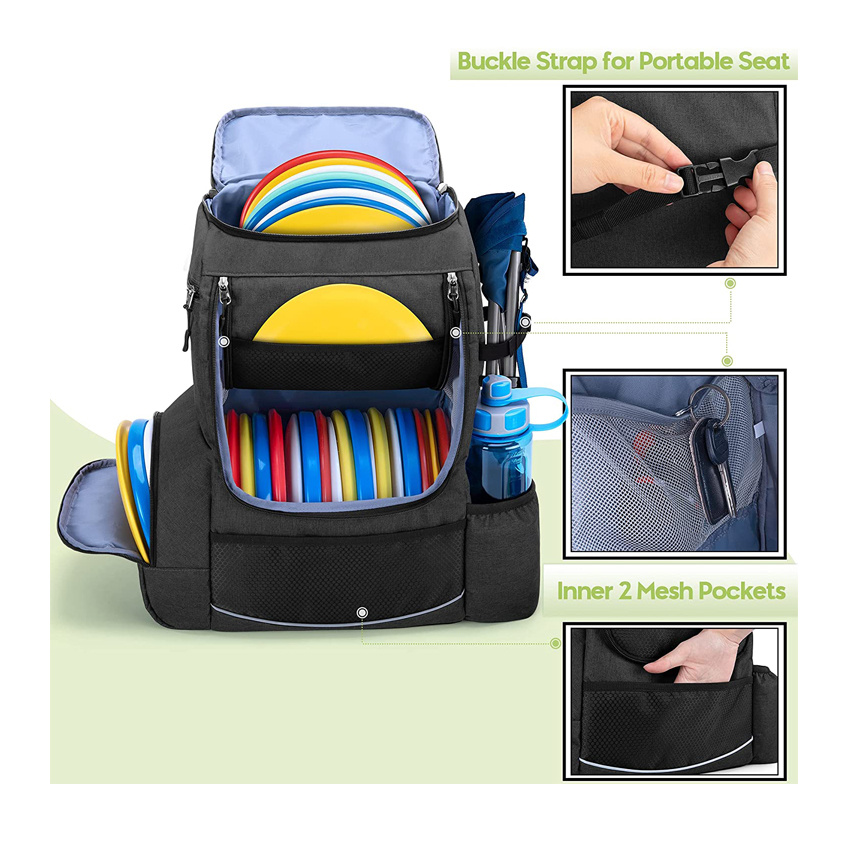 Large Capacity Disc Golf Backpack Frisbee Golf Bag Professional Outdoor Sports Bag