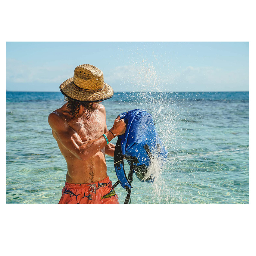 PRO Waterproof Floating Backpack with Exterior Airtight Zippered Pocket Durable Dry Bag