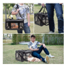 Portable and Washable Puppy Carrier Bag Collapsible Pet Travel Tote Bag Dog Cage