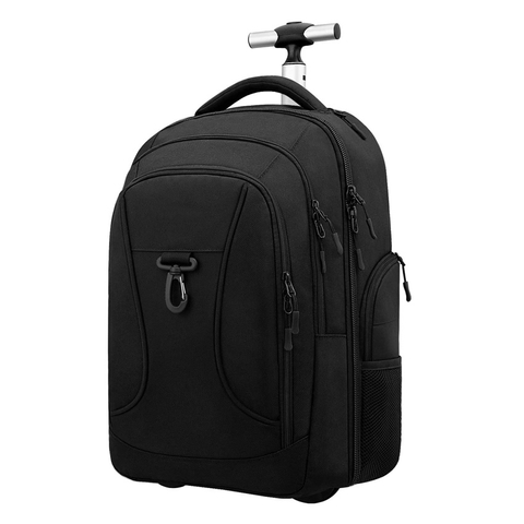 Rolling Backpack Waterproof Wheeled Backpack Carry-on Trolley Luggage Suitcase