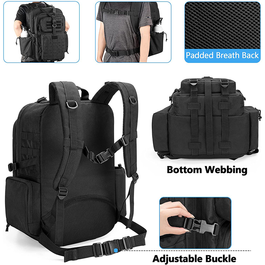 Medical Tactical Backpack Medical Supplies Bag First Aid Rucksack with Top Y-Strap for Hiking Trekking Hunting Camping