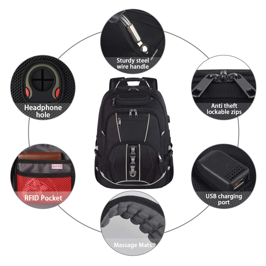 Computer Bag Professional Office Work Bag Travel Anti Theft Laptop Backpack