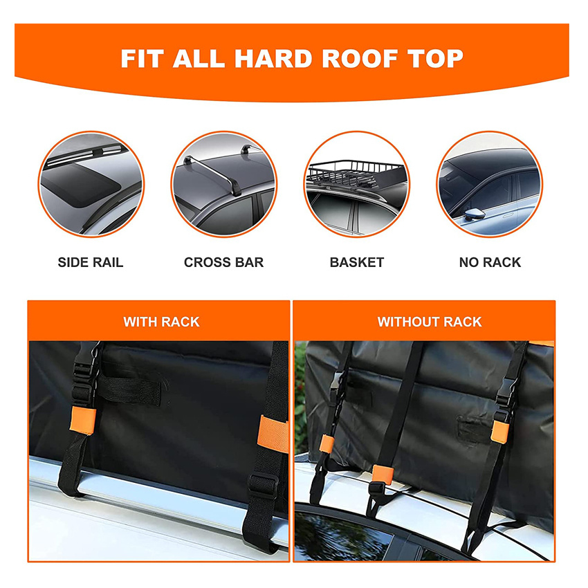 Large Capacity Rooftop Cargo Carrier Waterproof Car Top Carrier Bag Fits All Vehicle