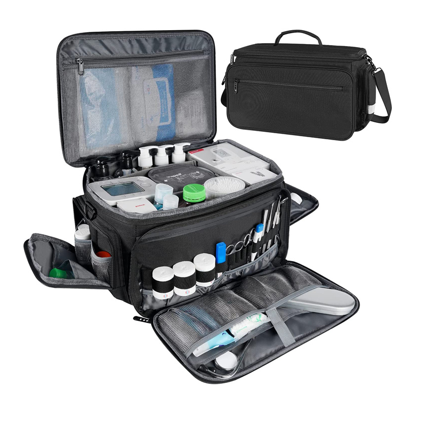 Medic Bag Medical Equipment Bag Water-Resistant Home Health Nurse Bag