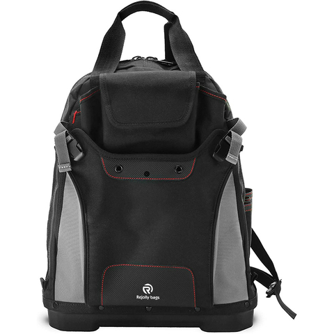 Heavy Duty Tool Bag Backpack Reinforced Bottom Waterproof PVC Coated Fabric Multiple Storage Compartments