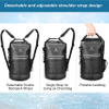 12L Heavy Duty Roll-Top Closure Zipper Pouch with Waterproof Phone Case for Swimming Kayaking Boating Camping Fishing - Gifts for Outdoor Sports Lover - Black B