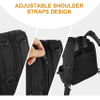 Water-Resistant Fishing Backpack with Adjustable Shoulder Straps Fishing Storage Bag Cross Body Sling Fishing Rod Bags