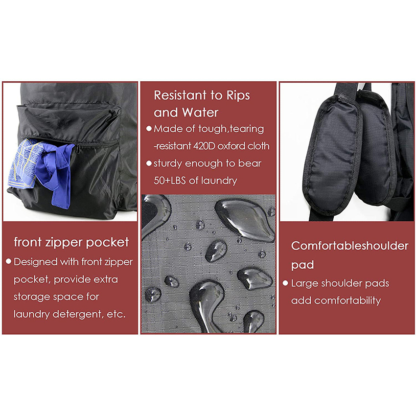 Extra Large Heavy Duty Duffel Bag with Adjustable Shoulder Strap and Pocket for Dorm Travel Waterproof Laundry Bag