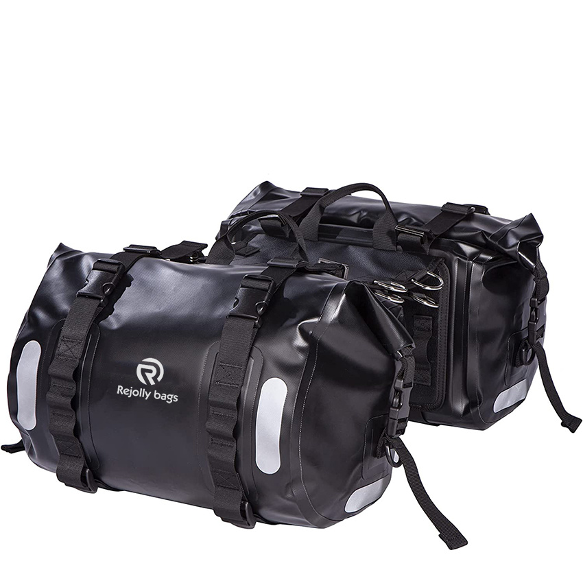 Waterproof Bag Motorcycle Saddlebag 40L Multi-Adjustment Design High Strength Tank Bag Motor Side Bag