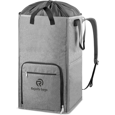 Large 2 in 1 Laundry Hamper Basket for College Students Dorm Essentials, Adjustable Shoulder Straps, Freestanding Heavy Duty for Apartment Laundry Bag