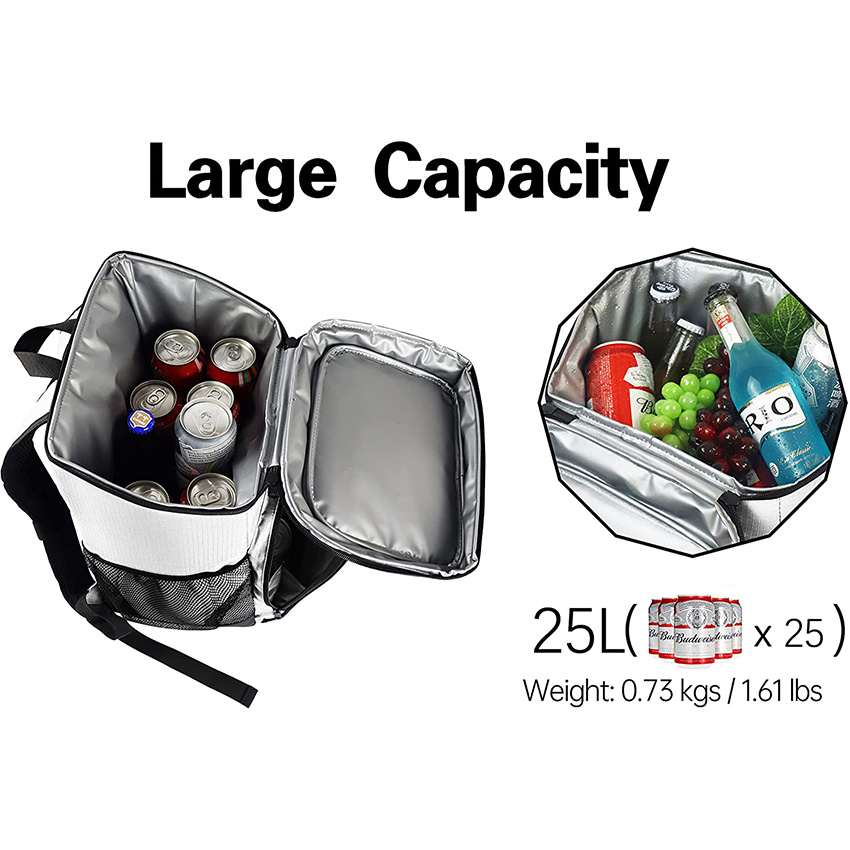 Cooler Backpack Insulated Leak Proof Lightweight Lunch Backpack Work Soft Beach Cooler Bag for Camping BBQ, Picnic, Hiking, Road Trips Dry Backpack