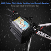 Large Reflective Bicycle Handlebar Basket Bags Water-Resistant Storage Pannier for Bike Touchable Transparent Phone Holder Pouch Bicycle Bag