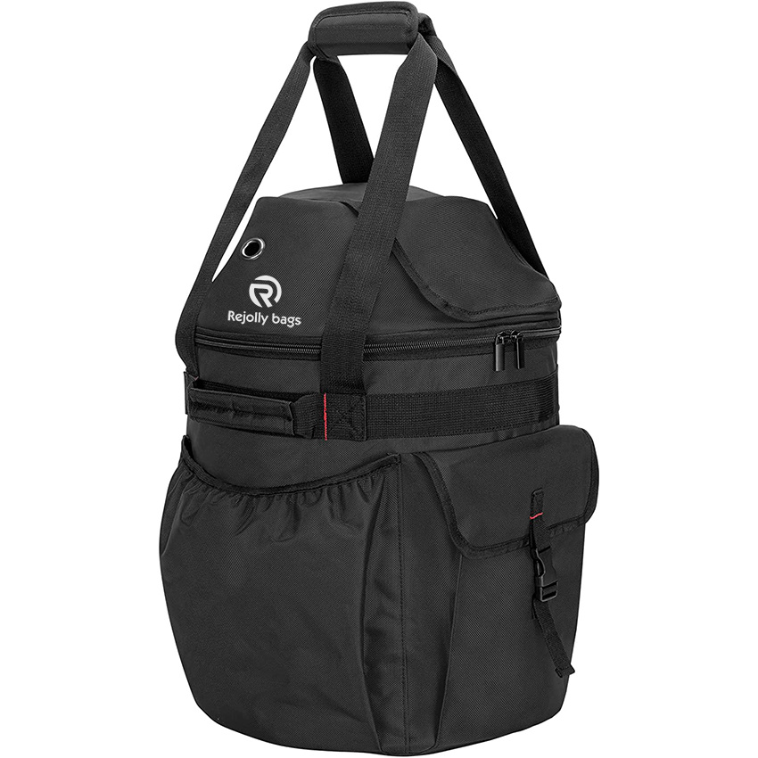 Outdoor 20 Lb Propane Tank Cover with Side Flip Flap and Handy Pockets, Propane Gas Tank Bag for with 2 Side Handles & Padded Strap Weatherproof Grill Bag