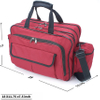 Physician Nurse Medical Equipment Bag Lockable Zippers Adjustable Straps Reinforced Bottom
