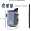 Multi-Purpose & Portable Puppy Treat Pouch, Adjustable Waistband & Poop Bag Dispenser, 2 Sizes Dog Training Pouch for Walking, Hiking Pet Bag