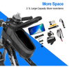 Bike Phone Front Frame Bag with Water Bottle Holder Removable Insulated Handlebar Bottle Cup Bag with Tighter Buckle Bicycle
