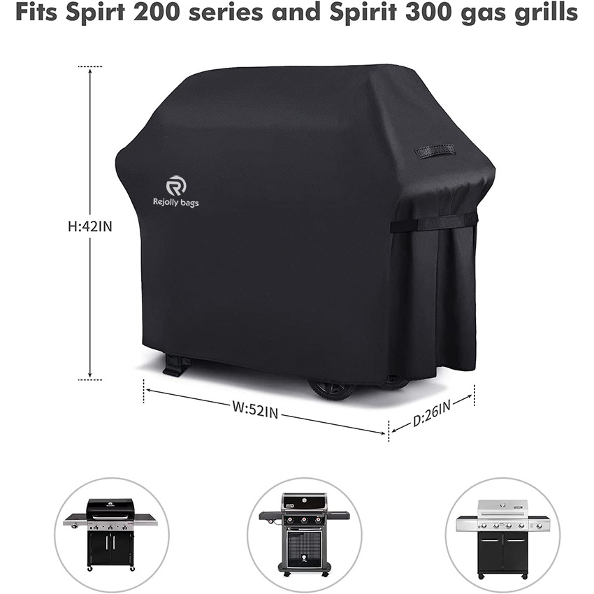 52 Inch BBQ Grill Cover 600d Heavy Duty Waterproof Easy Clean & Foldable Grill Cover