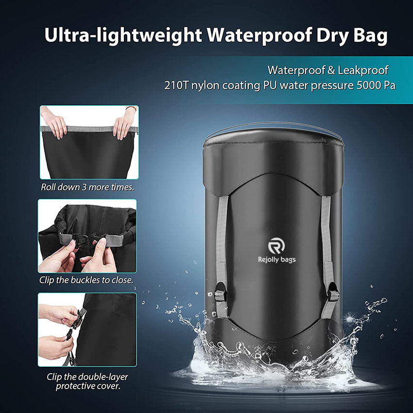 Dry Bag - 35L Ultra Lightweight Waterproof Backpack Floating Dry Bag, Roll Top Keeps Gear Dry for Kayaking, Boating Bag