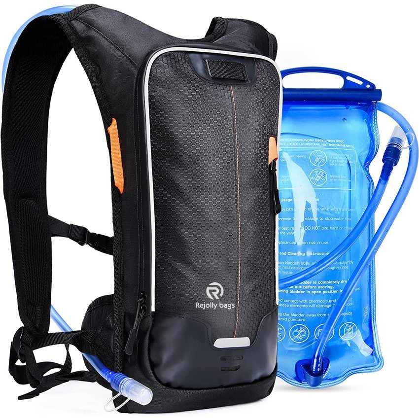 Hiking Backpack Hydration Backpack Water Backpack Hiking Cycling Waterproof Bag with 2L BPA Free Bladder Outdoor Running, Camping, Climbing Hydration Backpack