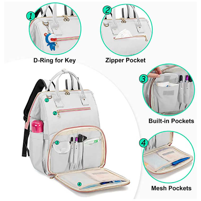 Nurse Bag for Work Supplies Backpack with Laptop Sleeve for Home Care Medical Students and More