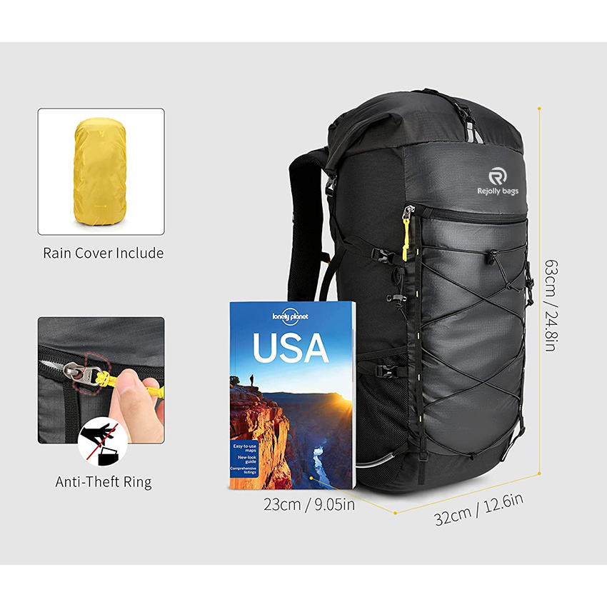 50L/60L Backpacking for Camping Travel, Lightweight Waterproof Outdoor Backpack