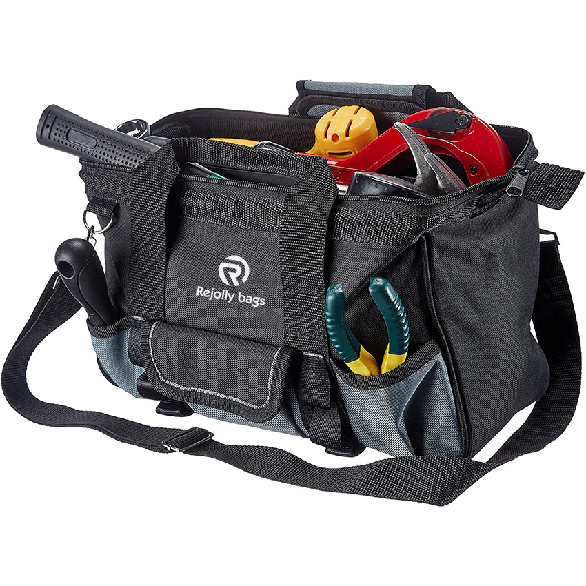 Basics Durable, Wear-Resistant Base, Tool Bag with Strap, Small Tool Storage Bag