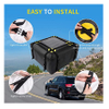 Car Roof Bag Waterproof Rooftop Cargo Carrier Pack with Anti-Slip Mat and 6 Heavy-Duty Straps Suitable for All Vehicle