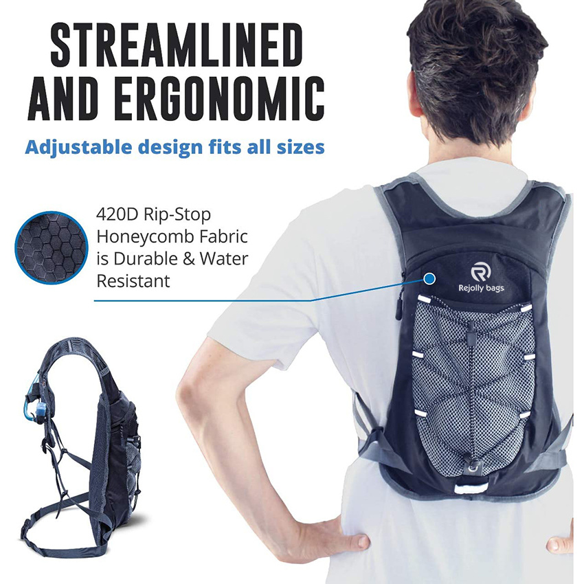 2L Hydration Water Bladder Lightweight Running Backpack, Also for Cycling, Hiking, Ski, Snow for Men, Women & Kids Hydration Backpack