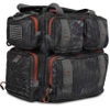 Fishing Pack with 4 Accessory Trays, Water Resistant PVC, Multiple Storage Pockets, Tool Bag, G-Hook Closure System Fishing Tackle Bag