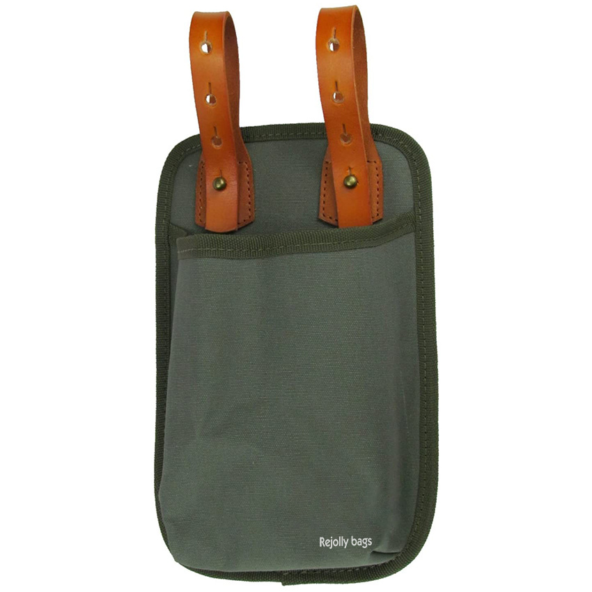 Canvas Leather Bicycle U-Lock Tote Bike Lock Holster Bag
