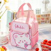 Kids Girls Lunch Box Insulated Cute Women Bear Keep Warm Lunch Tote Bag for School Work Picnics