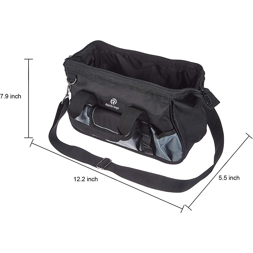 Basics Durable, Wear-Resistant Base, Tool Bag with Strap, Small Tool Storage Bag