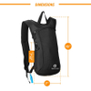 Hydration Backpack Pack From Recycled Polyester - 2L Bladder for Women Men Rave Hydration Backpack