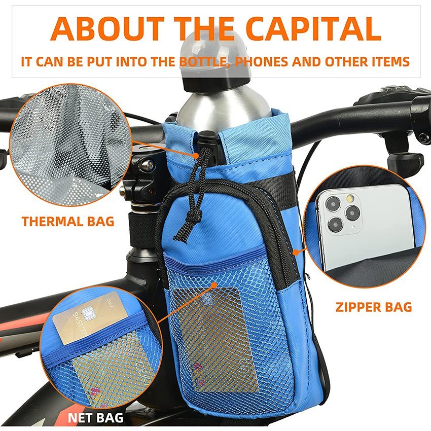 Bike Handlebar Bag Lightweight Waterproof Front Frame Storage Top Tube Pouch Bicycle Outdoor Cycling Travel