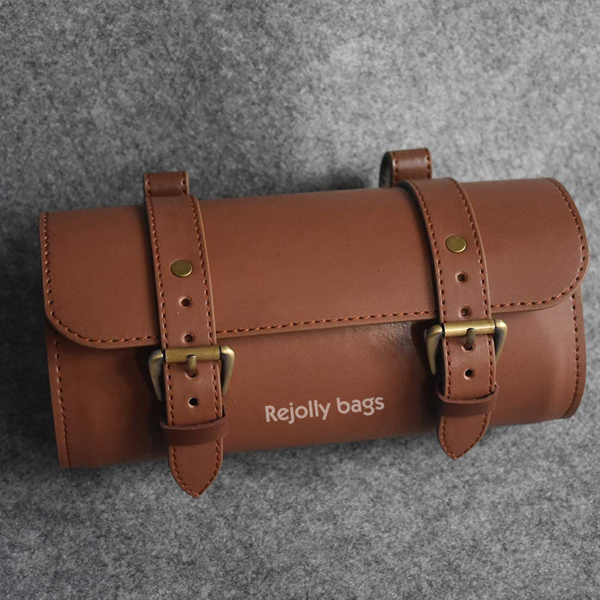 Bicycle Bags Handlebar Under Seat Mountain MTB Road Bike Leather Bag for Cell Phone Saddle