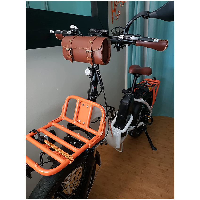 Bicycle Bags Handlebar Under Seat Mountain MTB Road Bike Leather Bag for Cell Phone Saddle