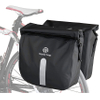 Waterproof Double Pannier Bike Bags Big Capacity for Rear Bicycle Rack, Carrying Handle, Safety Reflective Strips Bicycle Bag