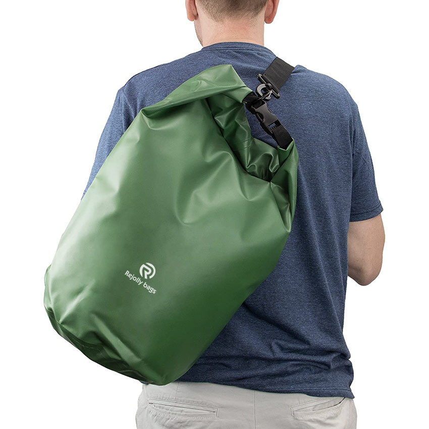 Waterproof Dry Bag IP 66 Lightweight Roll-Top Sack with Adjustable Straps, 10 L Bag