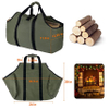 Water Resistant Canvas Firewood Log Carrier Heavy Duty Log Wood Tote Bag for Camping