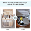 Hanging Toiletry Bag Water-Resistant Cosmetic Makeup Bag Travel Organizer for Shampoo, Full Sized Container Toiletry Bag