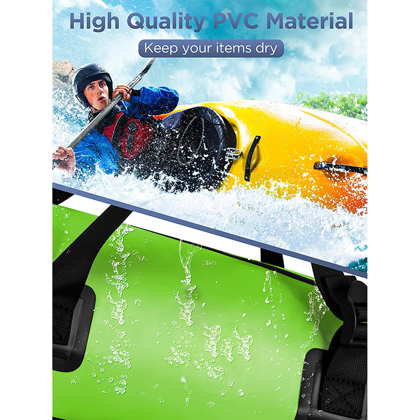 Waterproof Duffel Bag Lightweight Dry Bag Durable Straps and Handles Dry Sack Versatile Adventure for Boating Camping Swimming Motorcycling Fishing Travel