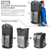 Extra Large Backpack with Drawstring Closure, Heavy Duty Backpack with 2 Pockets with Zipper for Travel, Laundromat, Apartment Laundry Bag
