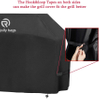 BBQ Cover 58 Inch, Double Layer Fabric, Waterproof, UV and Fade Resistant Gas Grill Cover
