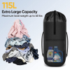 Laundry Backpack with Straps Extra Large Heavy Duty Dirty Clothes Hamper with Drawstring Closure Machine Washable Durable for College, Travel Laundry Bag